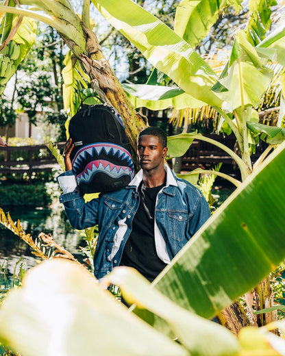 A.I. AFRICAN INTELLIGENCE BORN AND RAISED BACKPACK - SANDFLOWER COLLAB | Sprayground for sale