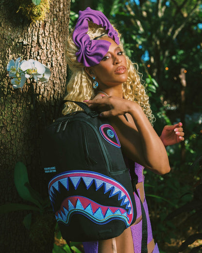 A.I. AFRICAN INTELLIGENCE BORN AND RAISED BACKPACK - SANDFLOWER COLLAB | Sprayground for sale