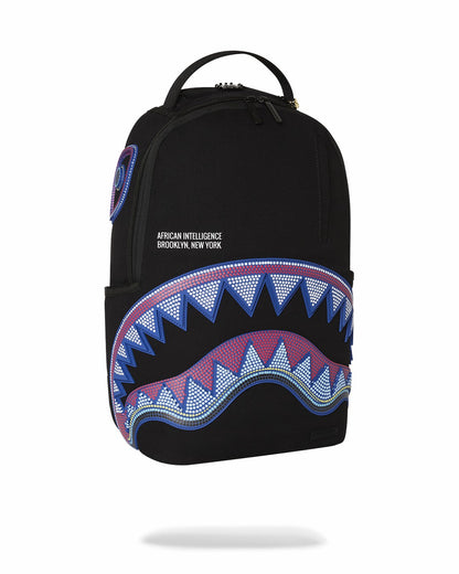 A.I. AFRICAN INTELLIGENCE BORN AND RAISED BACKPACK - SANDFLOWER COLLAB | Sprayground for sale