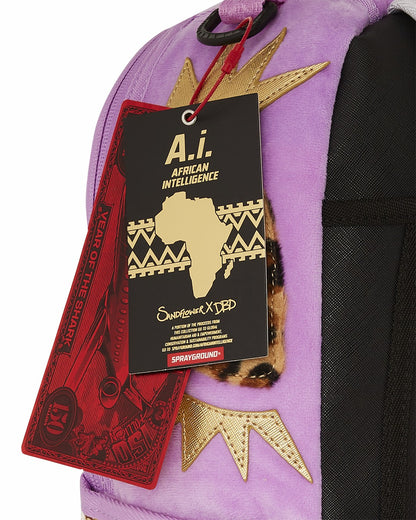 A.I. AFRICAN INTELLIGENCE PARADIGM OF THE PYRAMID BACKPACK - SANDFLOWE | Sprayground Clearance