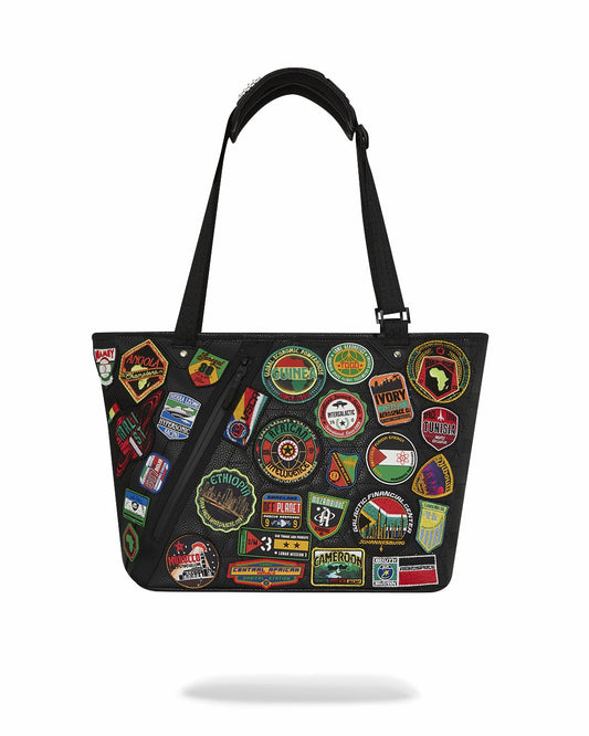 A.I. THE 54 (PATCHES OF AFRICA) CARGO TOTE | Sprayground for sale