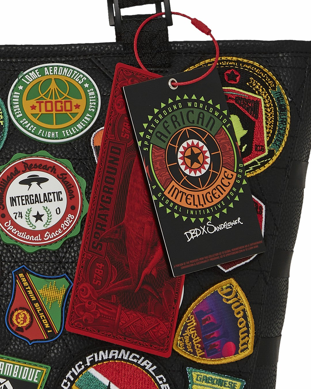 A.I. THE 54 (PATCHES OF AFRICA) CARGO TOTE | Sprayground for sale