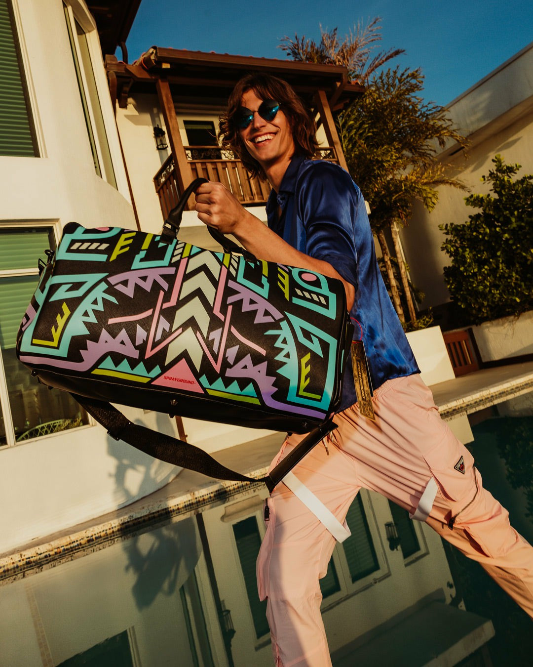 A.I. PATH TO THE FUTURE III DUFFLE - SANDFLOWER COLLAB (GLOW IN THE DA | Sprayground for sale