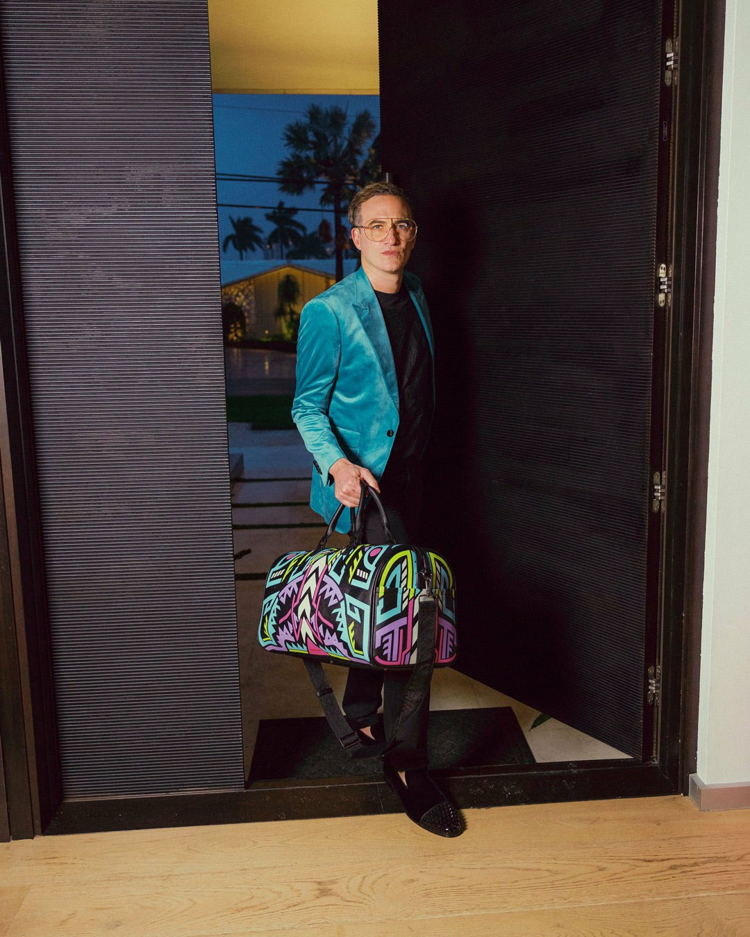 A.I. PATH TO THE FUTURE III DUFFLE - SANDFLOWER COLLAB (GLOW IN THE DA | Sprayground for sale