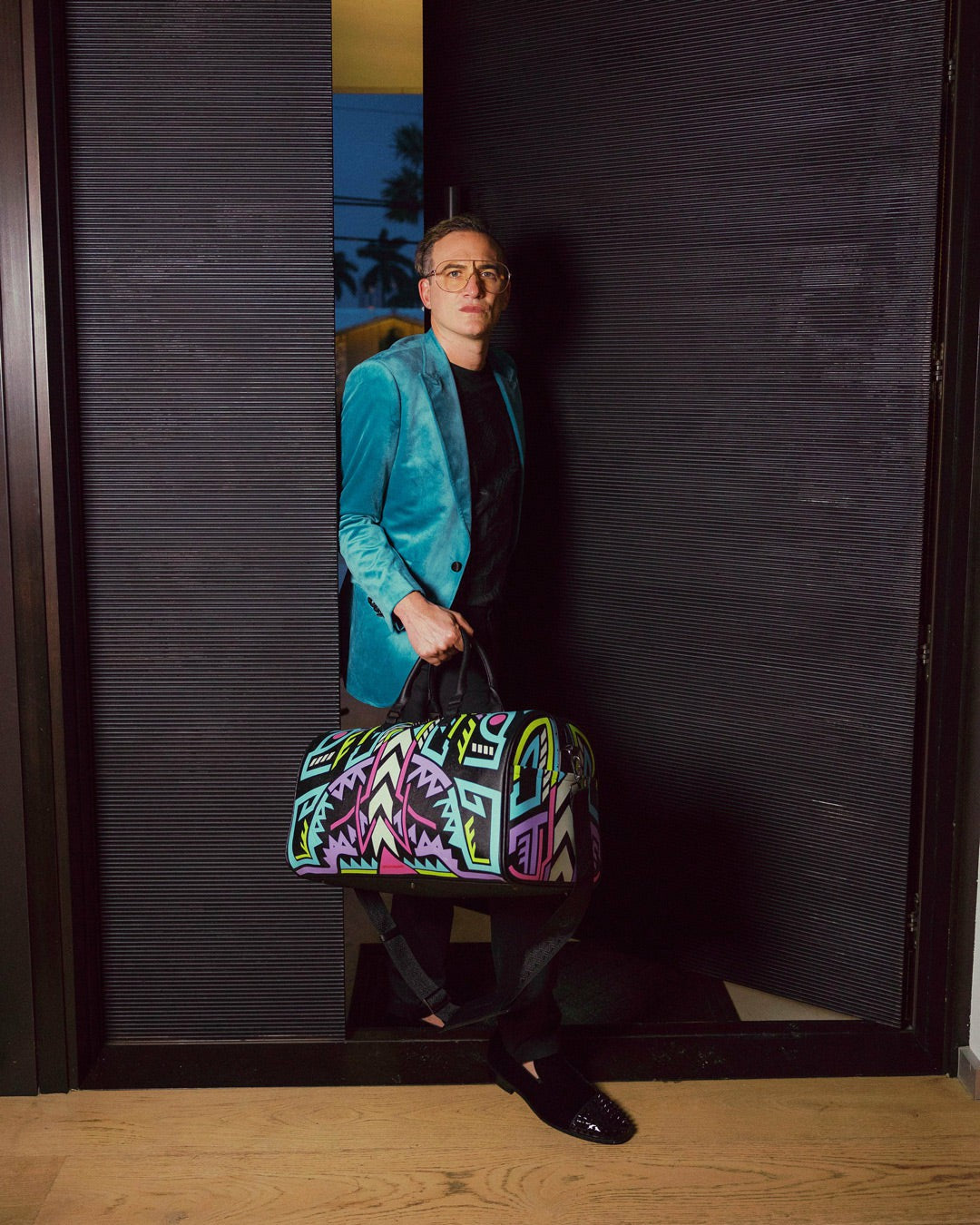 A.I. PATH TO THE FUTURE III DUFFLE - SANDFLOWER COLLAB (GLOW IN THE DA | Sprayground for sale