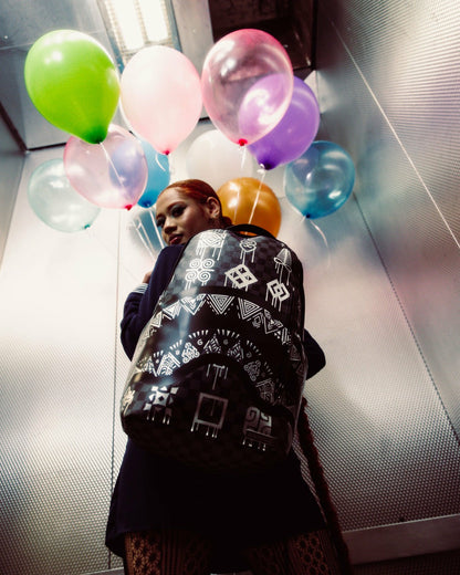 AFRICAN INTELLIGENCE 9 POWER GLYPHICS BACKPACK - SANDFLOWER COLLAB | Sprayground sale