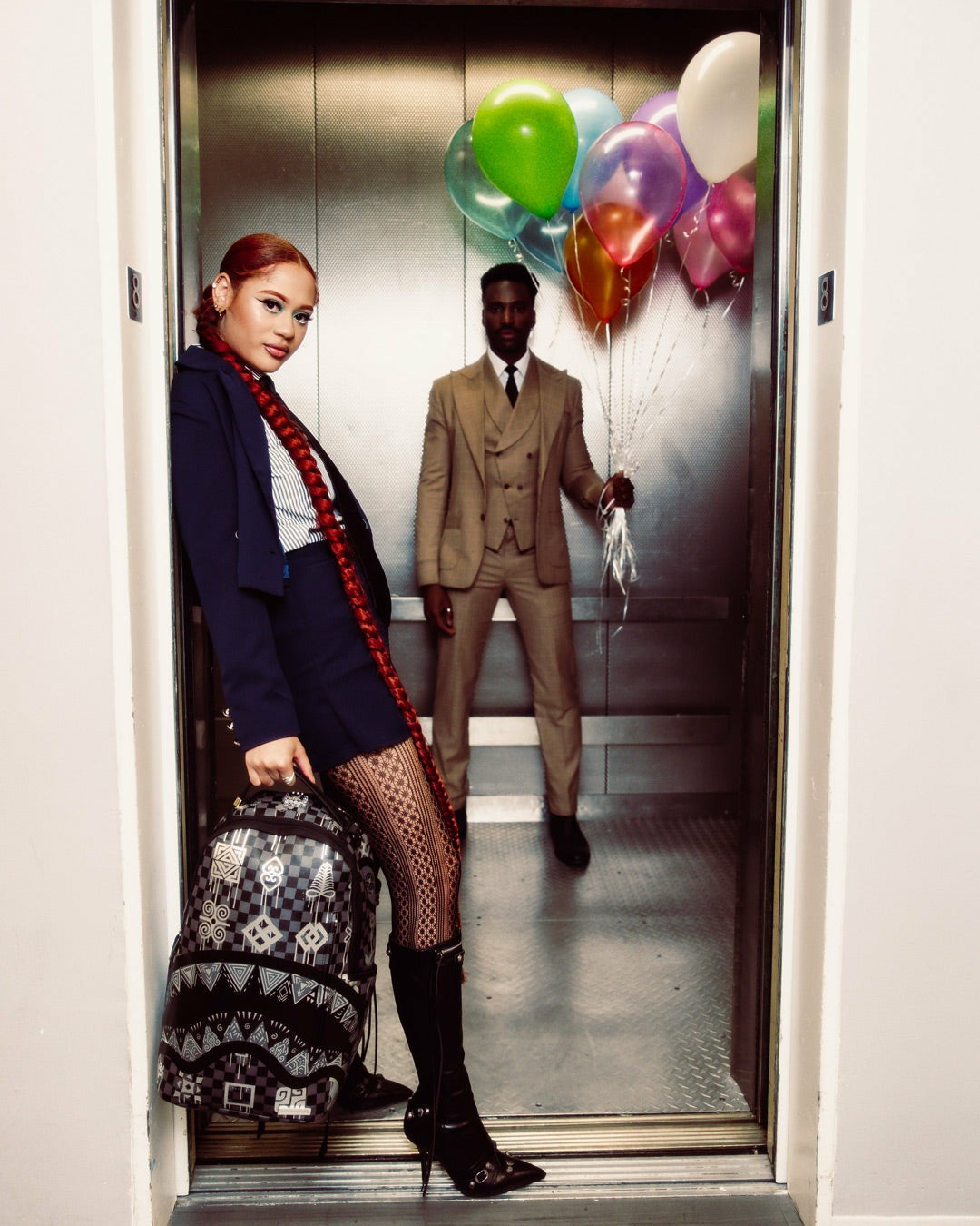 AFRICAN INTELLIGENCE 9 POWER GLYPHICS BACKPACK - SANDFLOWER COLLAB | Sprayground sale