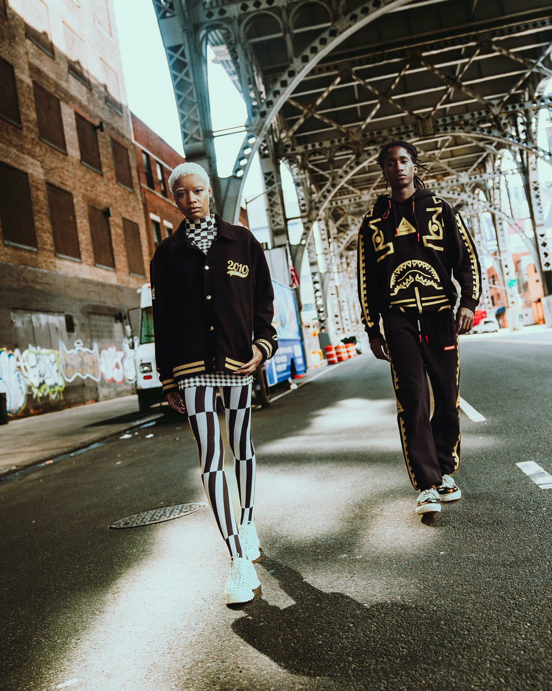 A.I.9 AFRICAN INTELLIGENCE GUILDED LEOPARD - SANDFLOWER COLLAB VARSITY | Sprayground US