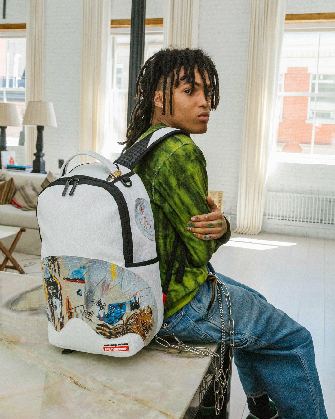 OFFICIAL BASQUIAT ACQUE PERICOLOSE 1981 BACKPACK (DLXV) | Sprayground Clearance