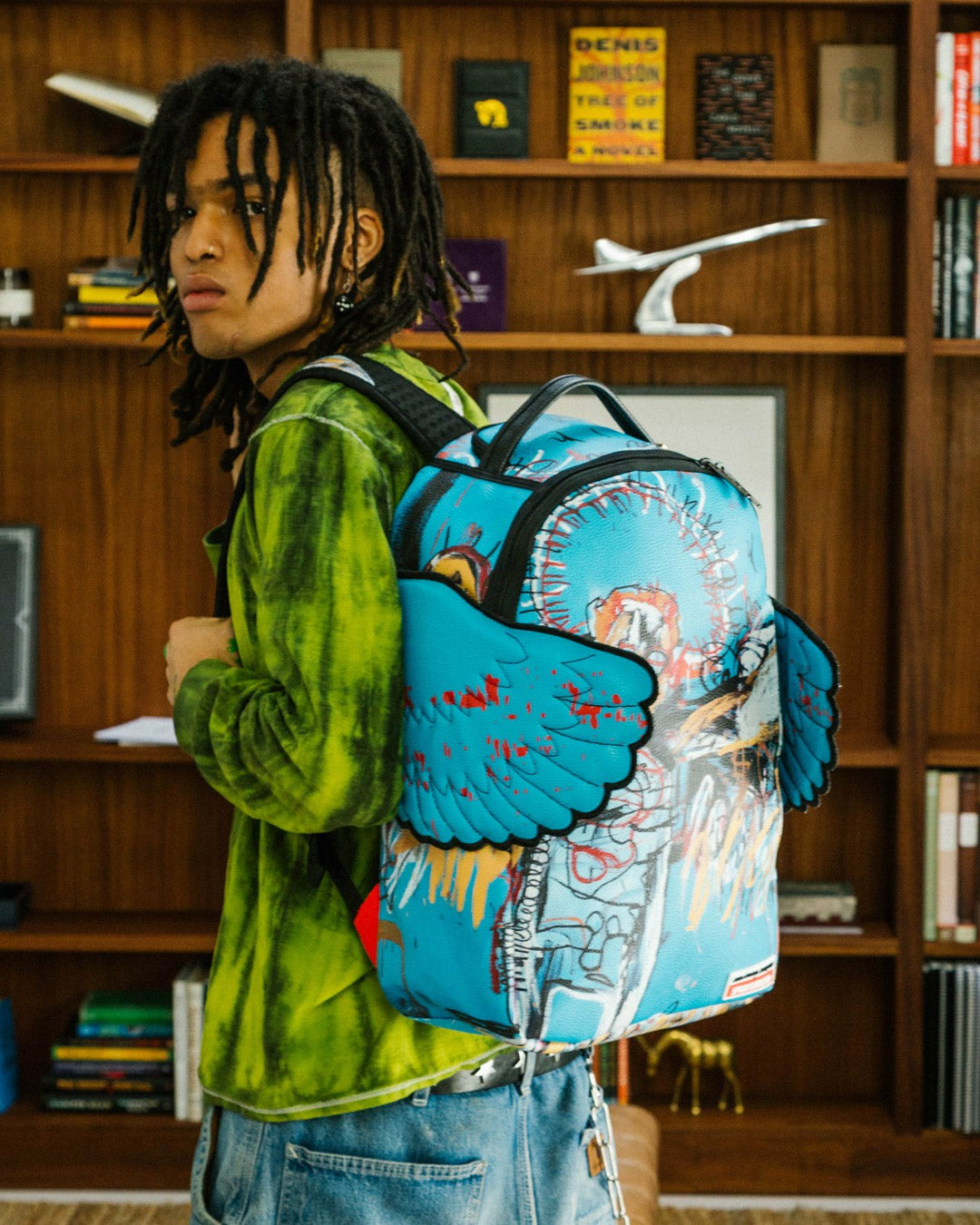 OFFICIAL BASQUIAT UNTITLED (FALLEN ANGEL) 1981 WING BACKPACK (DLXV) | Sprayground Near Me