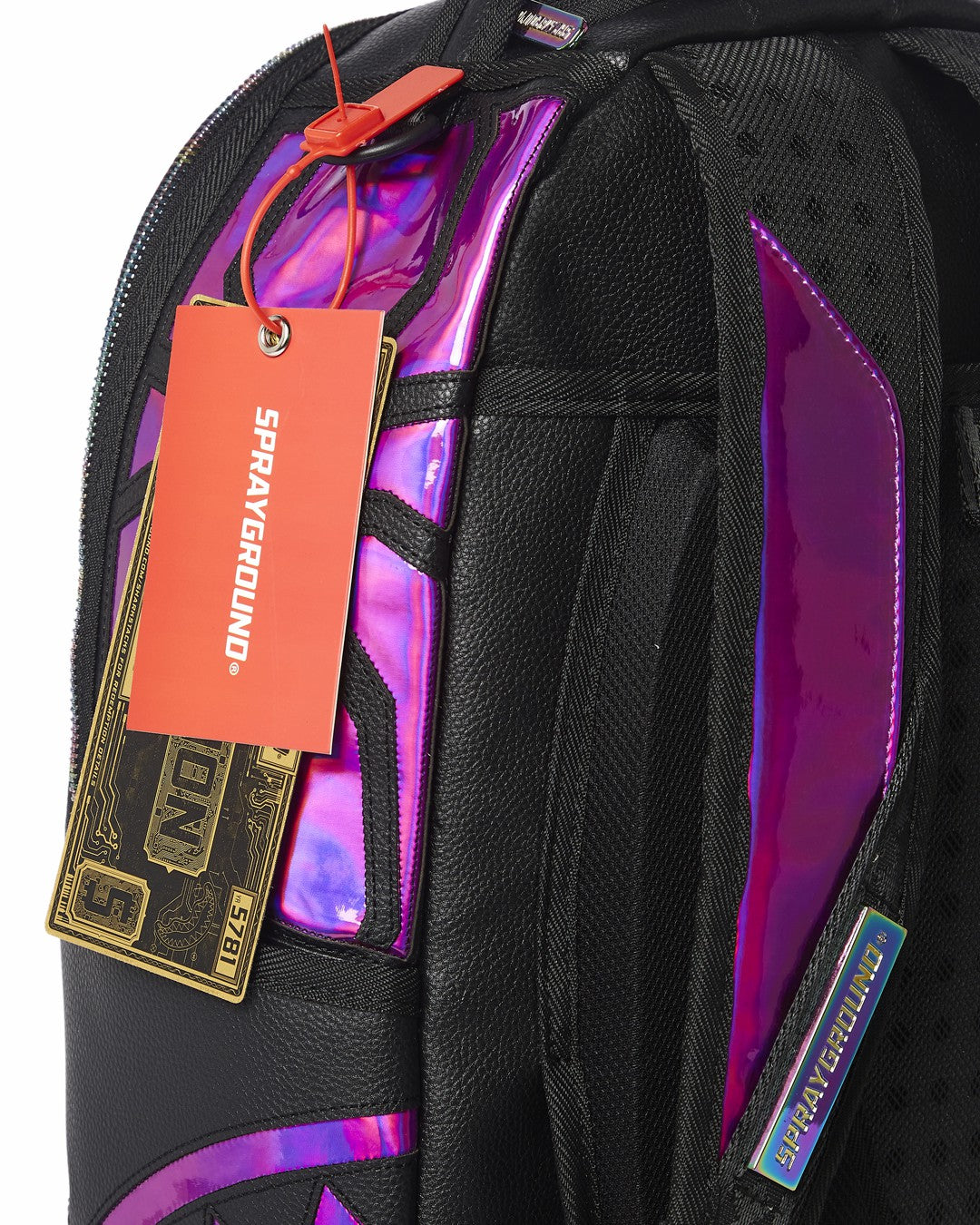 CAZZU IRIDESCENT CUT & SEW SPIDER SKULL SHARK BACKPACK (DLXV) | Sprayground US