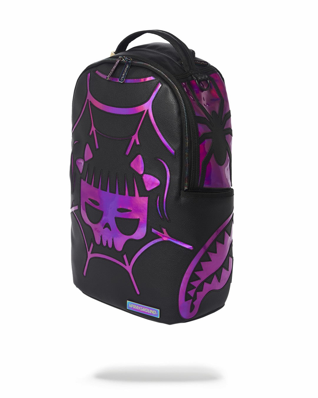 CAZZU IRIDESCENT CUT & SEW SPIDER SKULL SHARK BACKPACK (DLXV) | Sprayground US