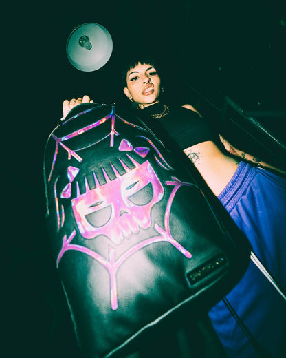 CAZZU IRIDESCENT CUT & SEW SPIDER SKULL SHARK BACKPACK (DLXV) | Sprayground US