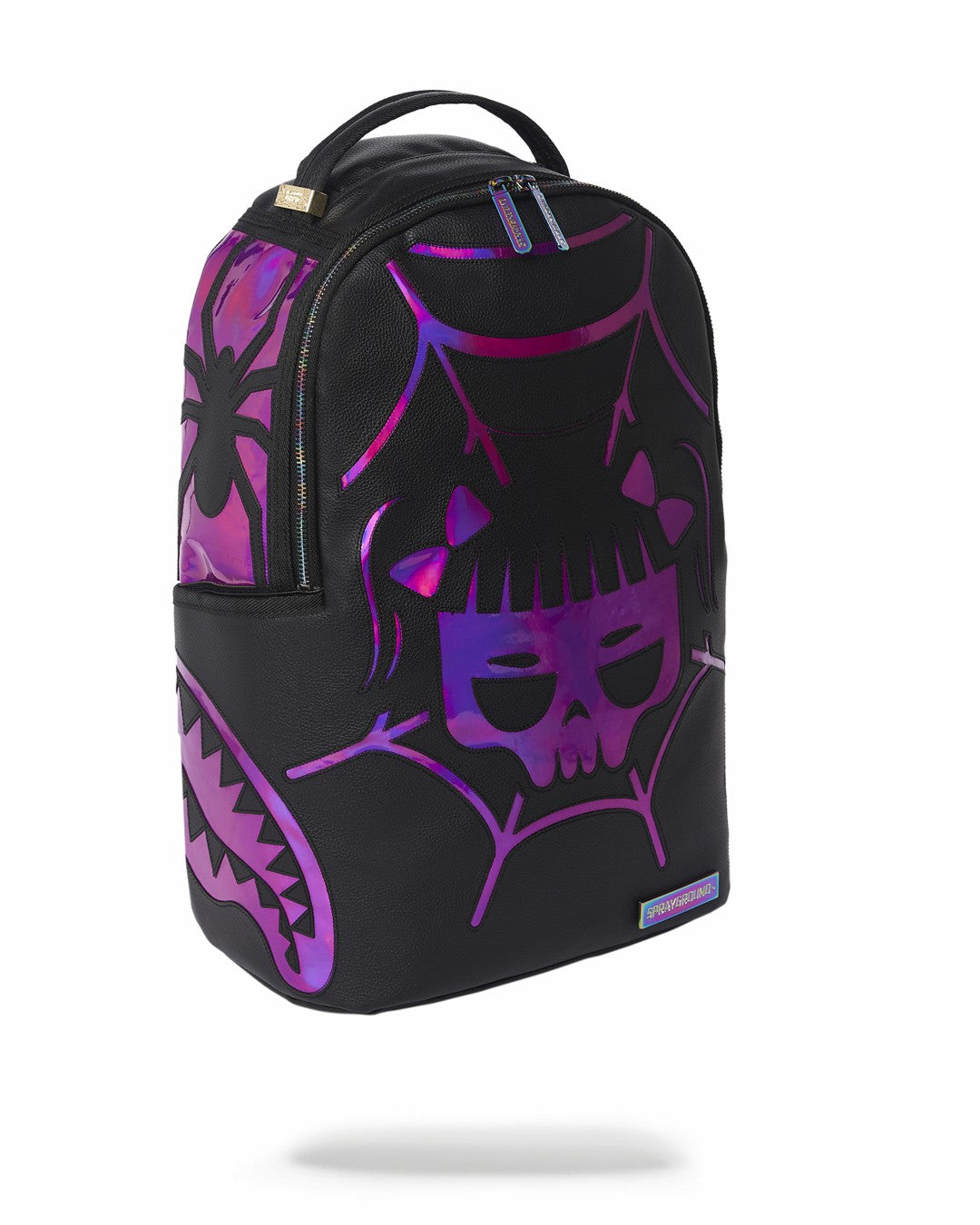 CAZZU IRIDESCENT CUT & SEW SPIDER SKULL SHARK BACKPACK (DLXV) | Sprayground US