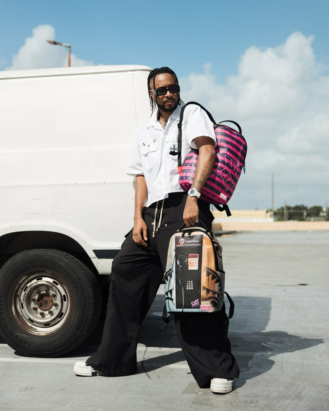 EXIT NYC PAYPHONE BACKPACK | Sprayground sale
