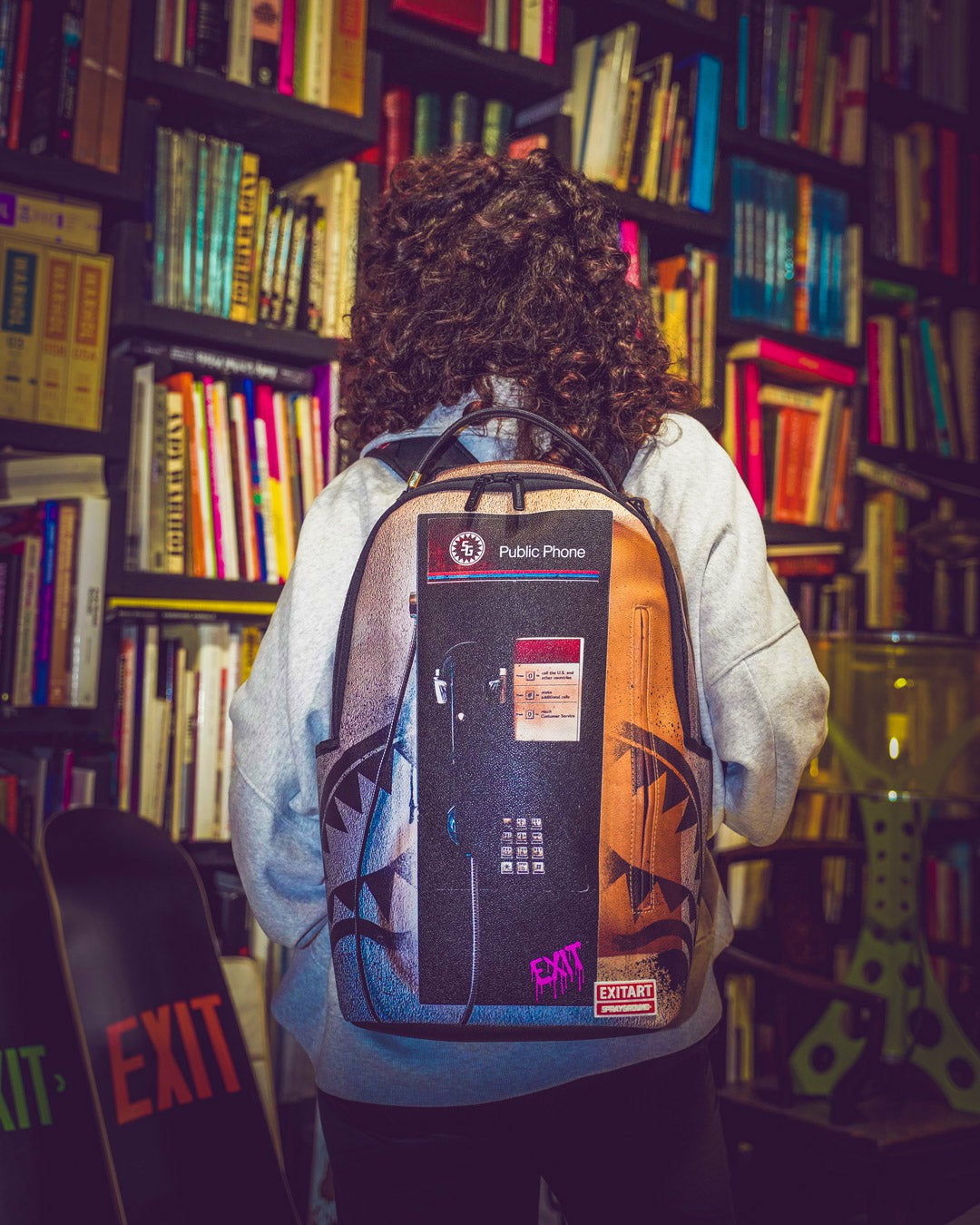 EXIT NYC PAYPHONE BACKPACK | Sprayground sale