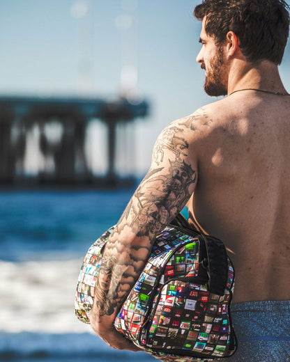 EXIT ART COLLAB DUFFLE | Sprayground for sale