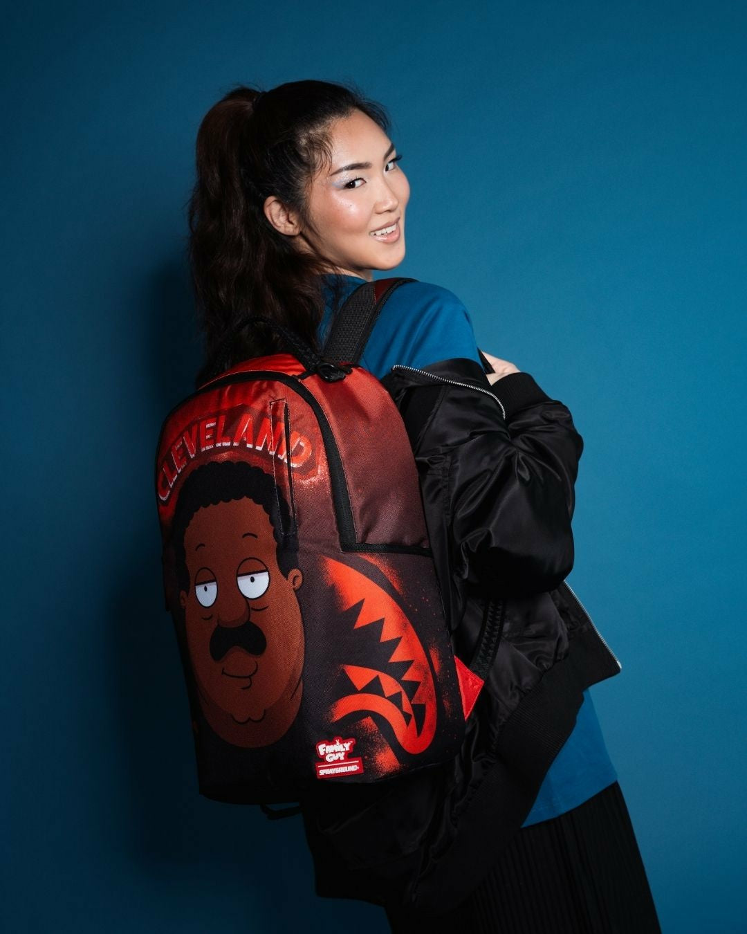 CLEVELAND SHARK FAMILY GUY DLXSR BACKPACK | Sprayground US