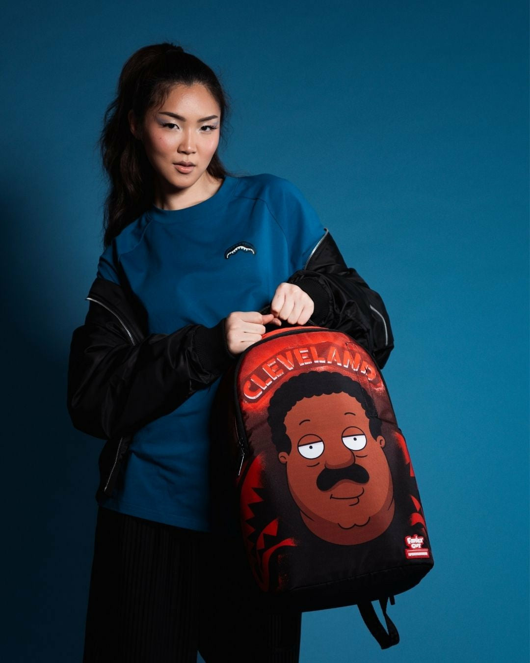 CLEVELAND SHARK FAMILY GUY DLXSR BACKPACK | Sprayground US