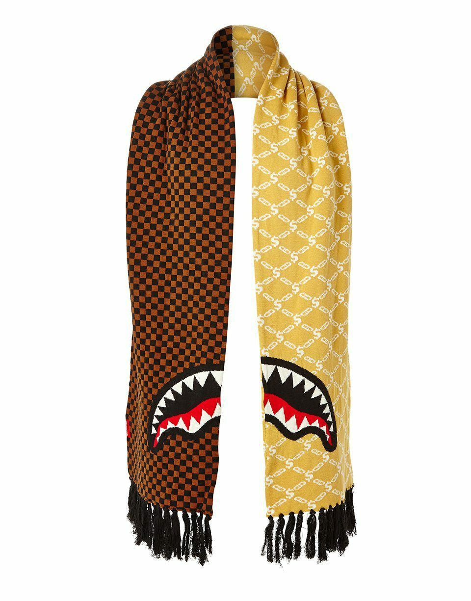 SPLIT CHECKERED SHARK SCARF | Sprayground Discount