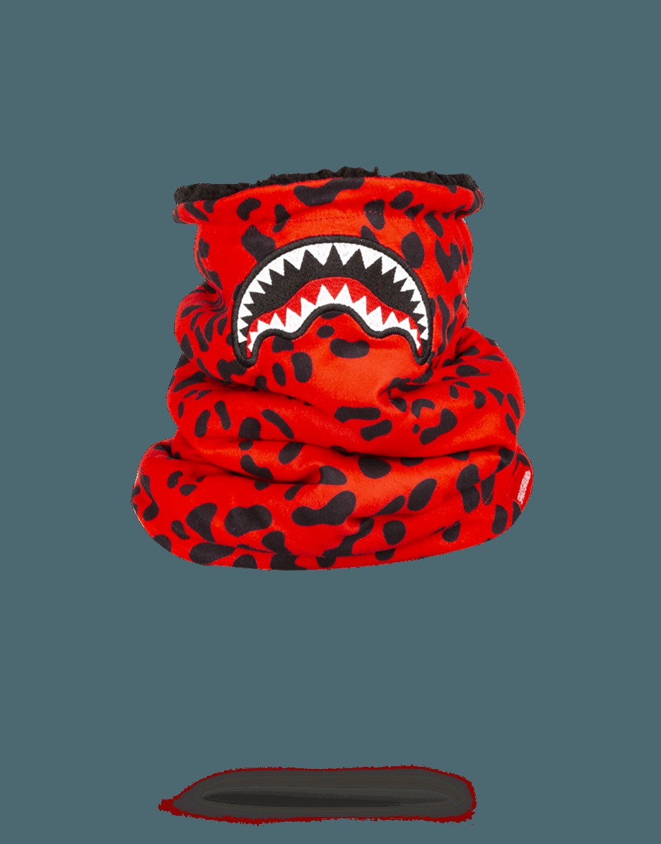 RED LEOPARD NECK WARMER | Sprayground Online