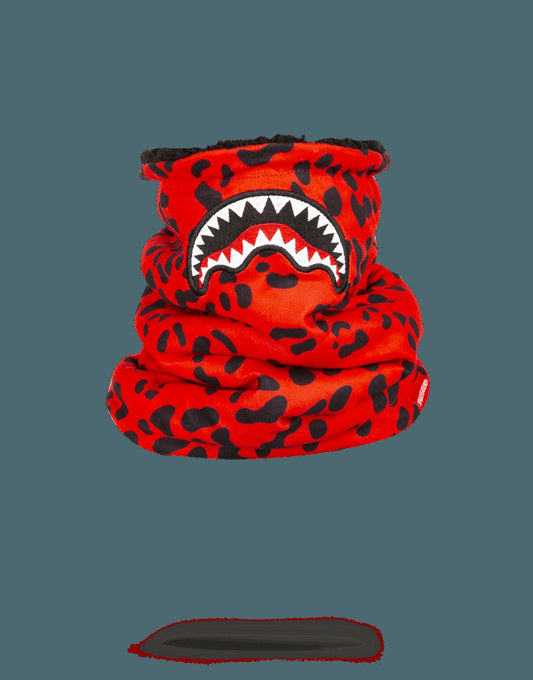 RED LEOPARD NECK WARMER | Sprayground Online