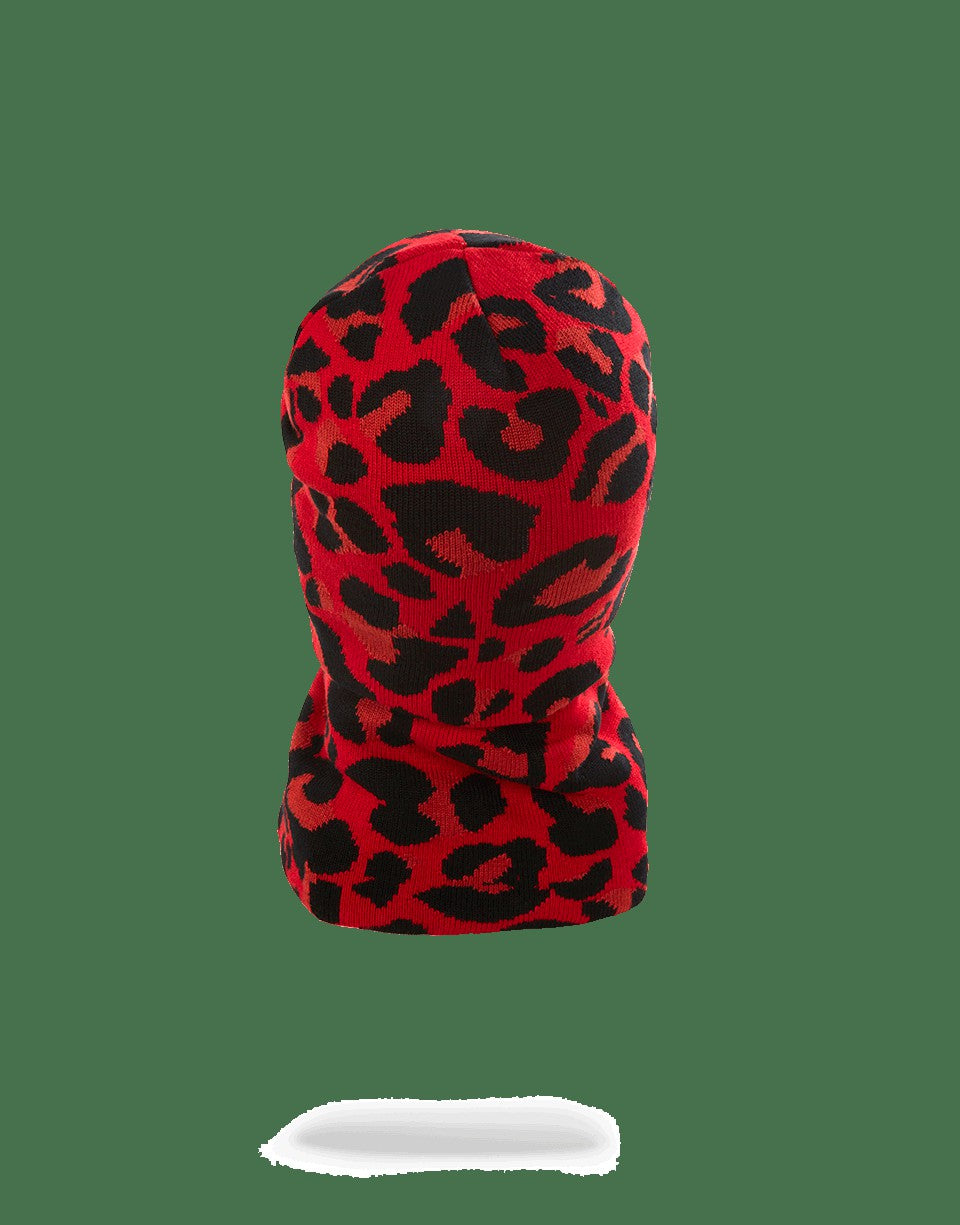 RED LEOPARD GOLD SHARK MOUTH SKI MASK | Sprayground Clearance