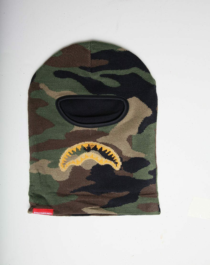 GOLD KNIT SHARK MOUTH SKI MASK | Sprayground Near Me