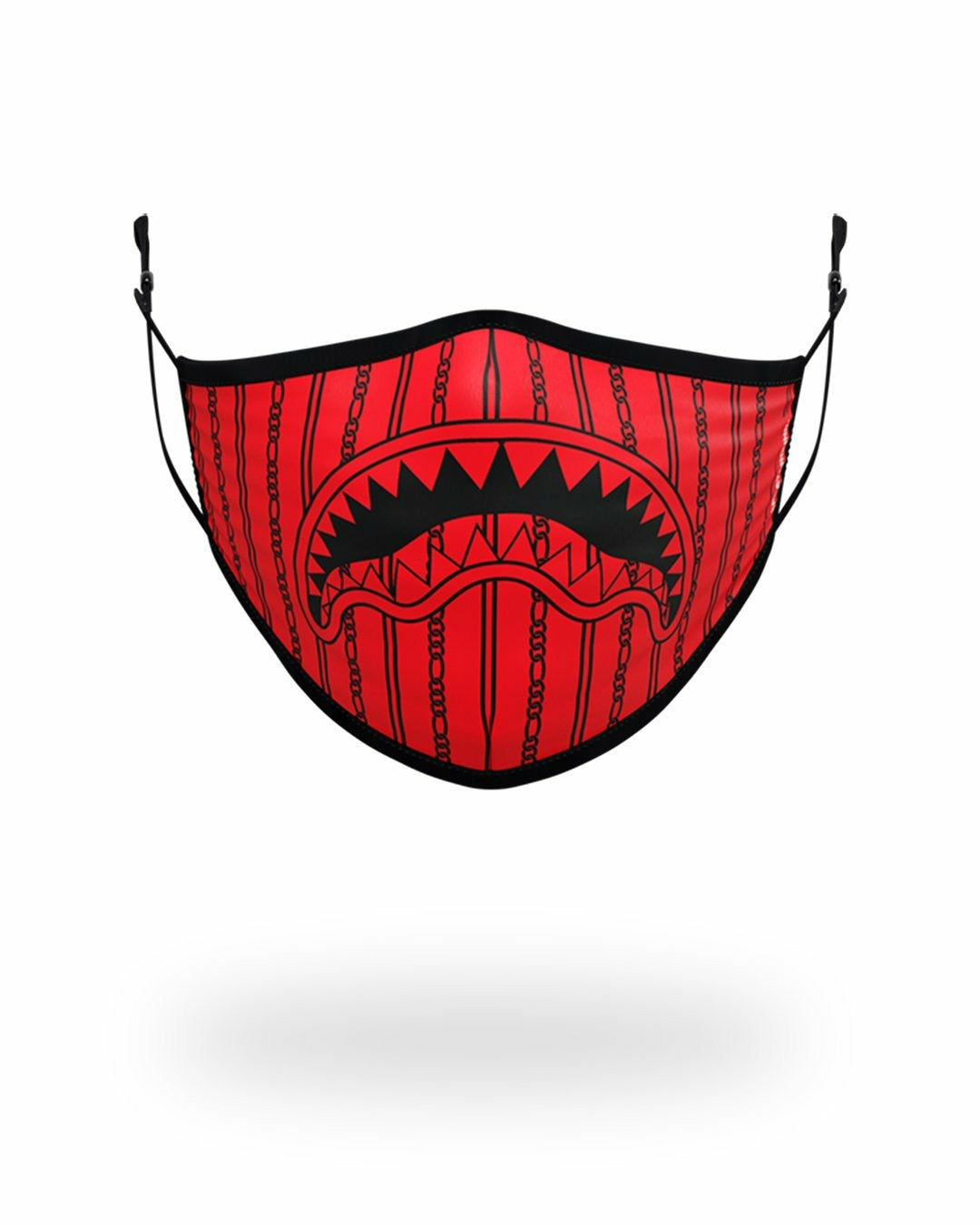 ADULT REVERSE SHARKS IN PARIS (RED) FORM FITTING FACE MASK | Sprayground Online