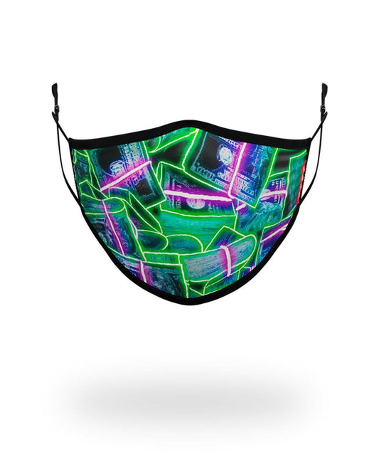 ADULT NEON MONEY FORM FITTING FACE MASK | Sprayground Near Me