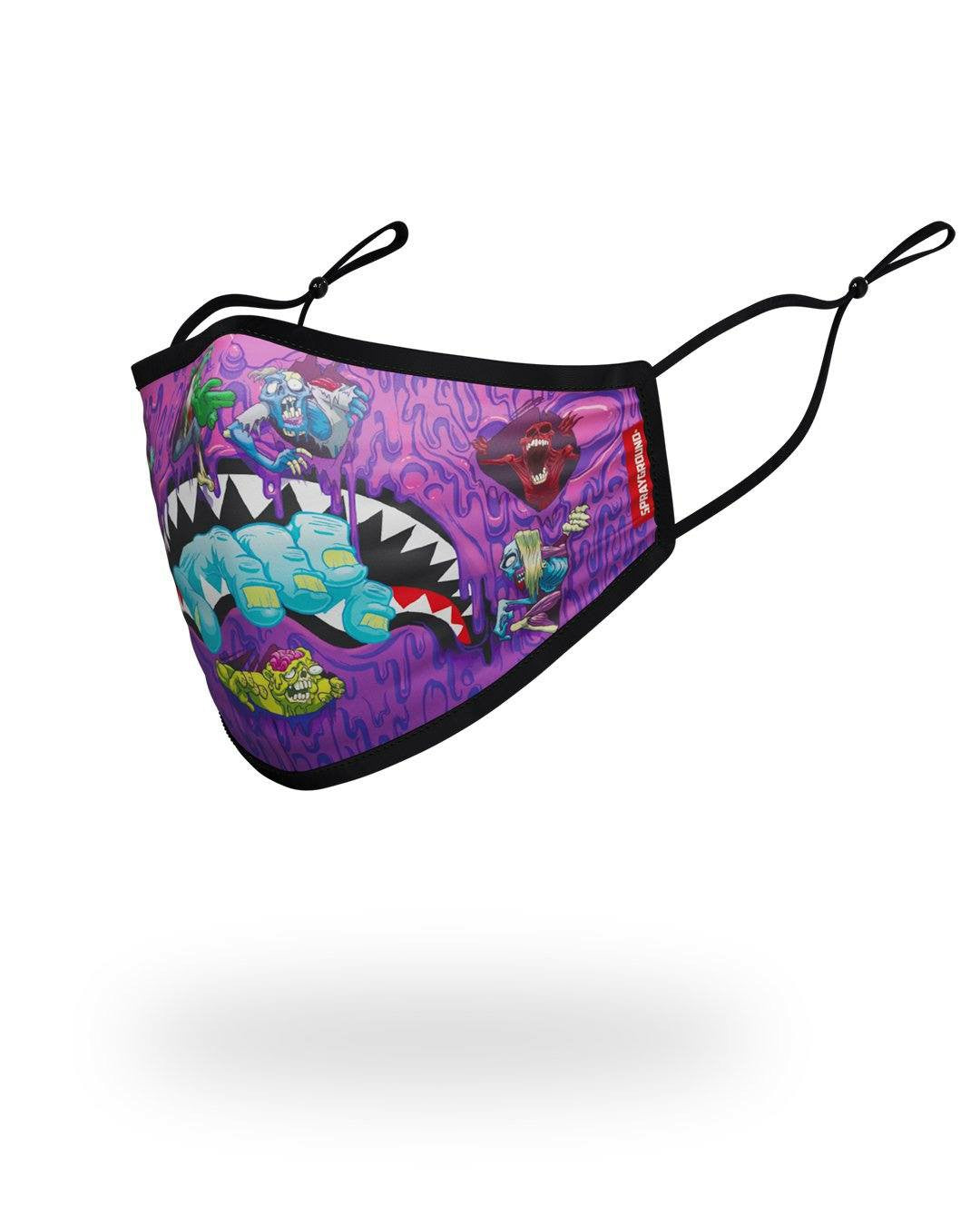 ADULT ZOMBIE SHARK FORM FITTING FACE MASK | Sprayground US