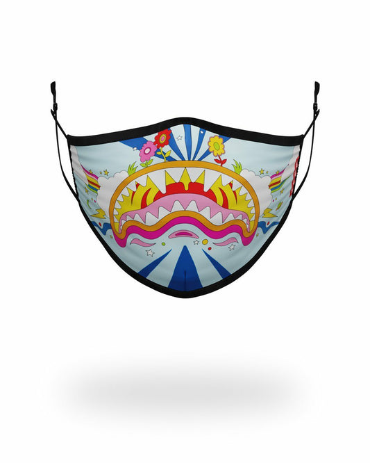 ADULT GROOVY SHARK FORM FITTING FACE MASK | Sprayground for sale
