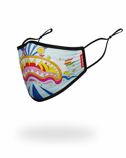 ADULT GROOVY SHARK FORM FITTING FACE MASK | Sprayground for sale