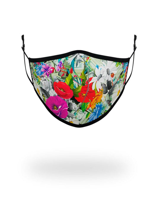 ADULT FLORAL MONEY FORM FITTING FACE MASK | Sprayground Online