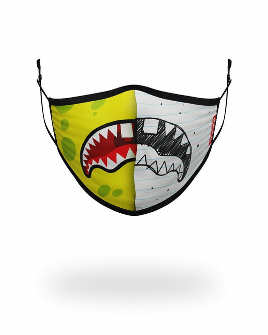 ADULT DOODLEBOB SPLIT SHARK FORM FITTING FACE-COVERING | Sprayground Clearance