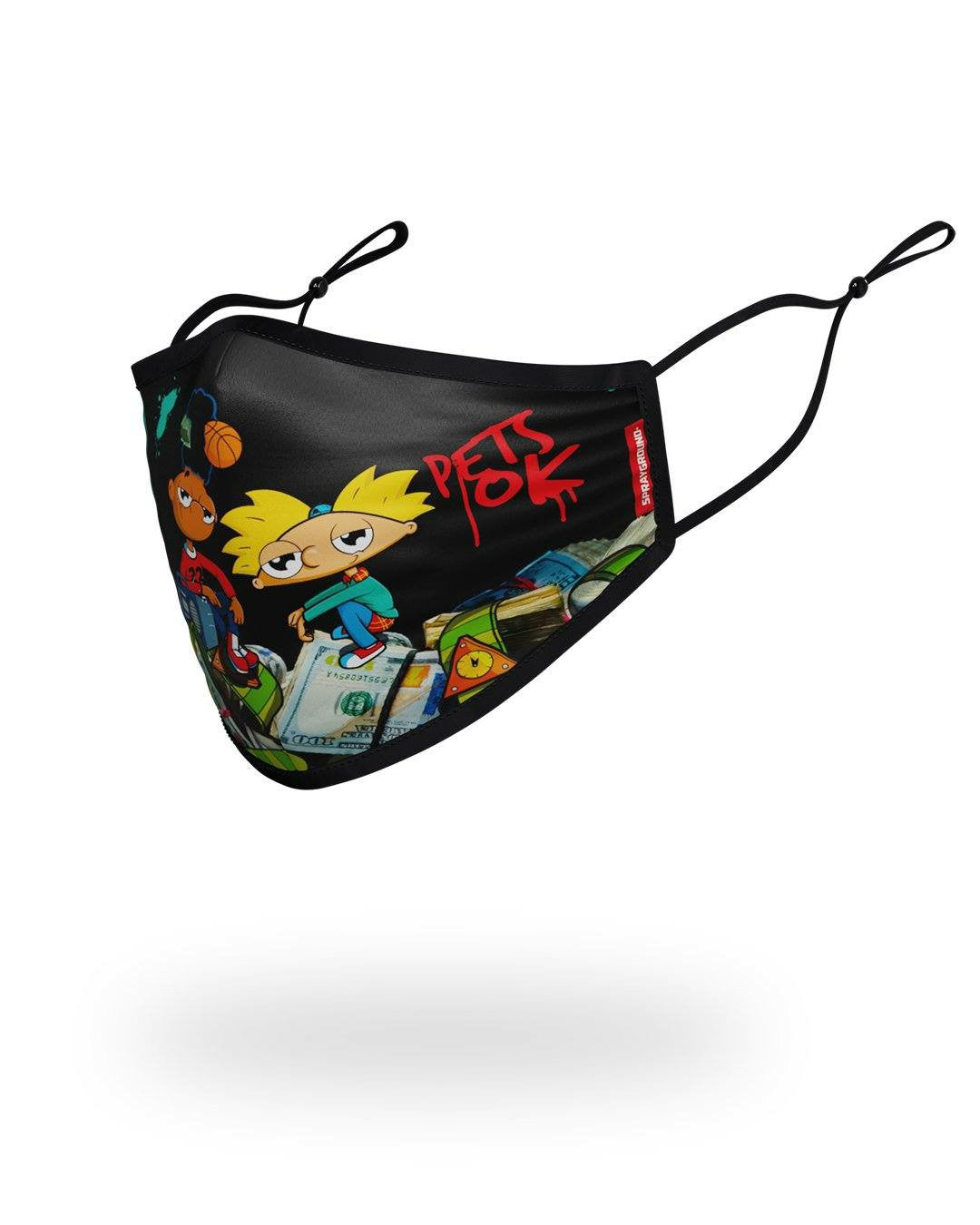 ADULT HEY ARNOLD MONEY STACKS FORM FITTING FACE-COVERING | Sprayground US