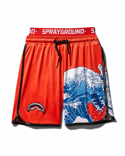 KIDS JAPAN WAVE SWIM TRUNKS (RED) | Sprayground sale