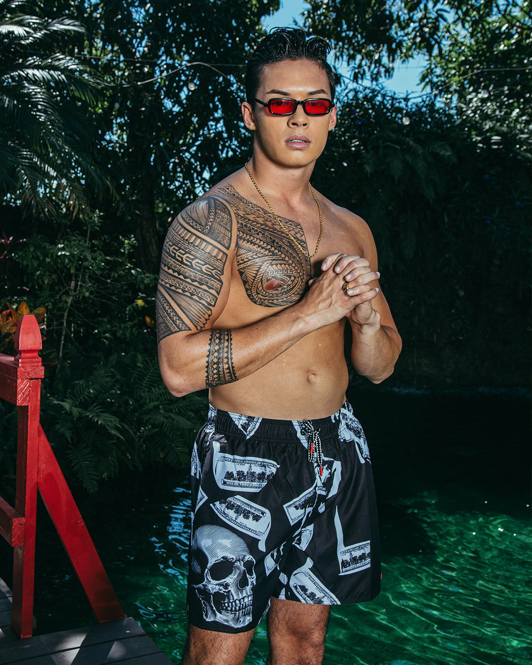 MONEY NIGHT SHOTO SWIM TRUNKS | Sprayground US