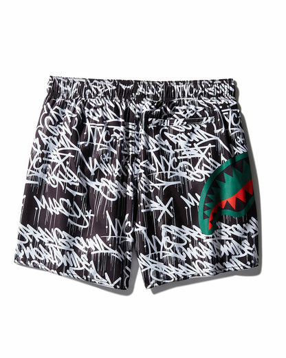 SCRIBBLE SHARK SHOTO SWIM TRUNKS | Sprayground Discount