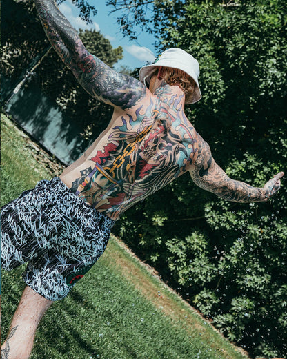 SCRIBBLE SHARK SHOTO SWIM TRUNKS | Sprayground Discount