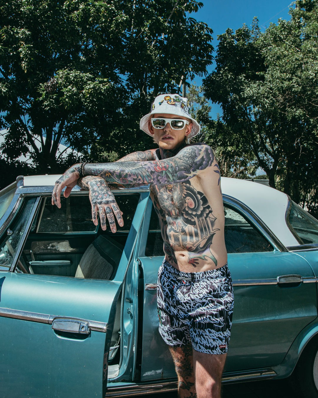 SCRIBBLE SHARK SHOTO SWIM TRUNKS | Sprayground Discount