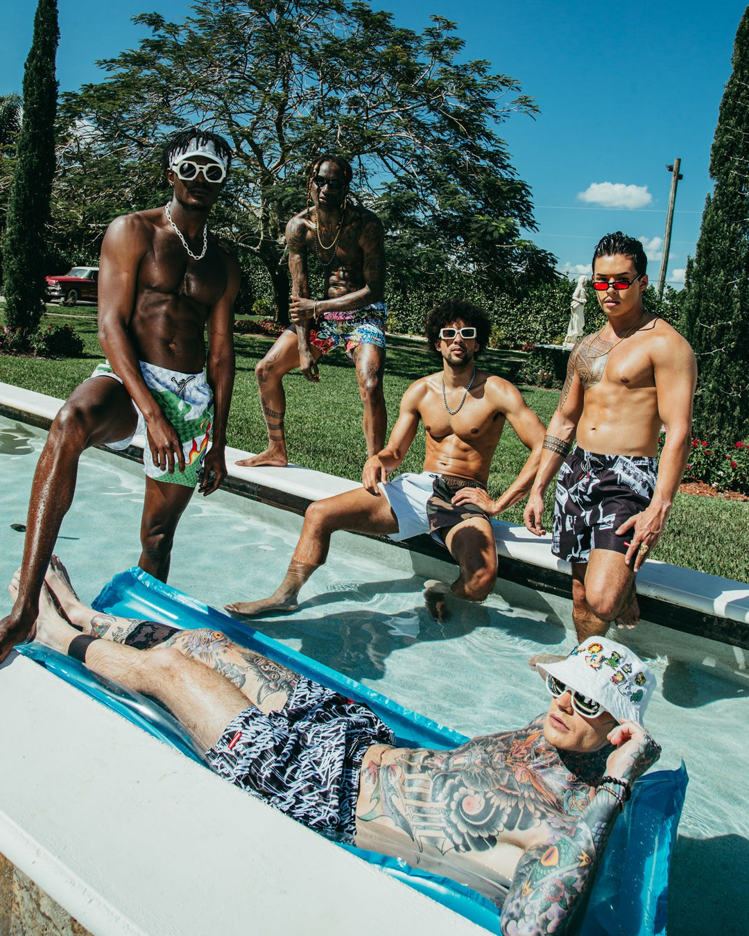 SPLIT BITE CAMO SHOTO SWIM TRUNKS | Sprayground for sale