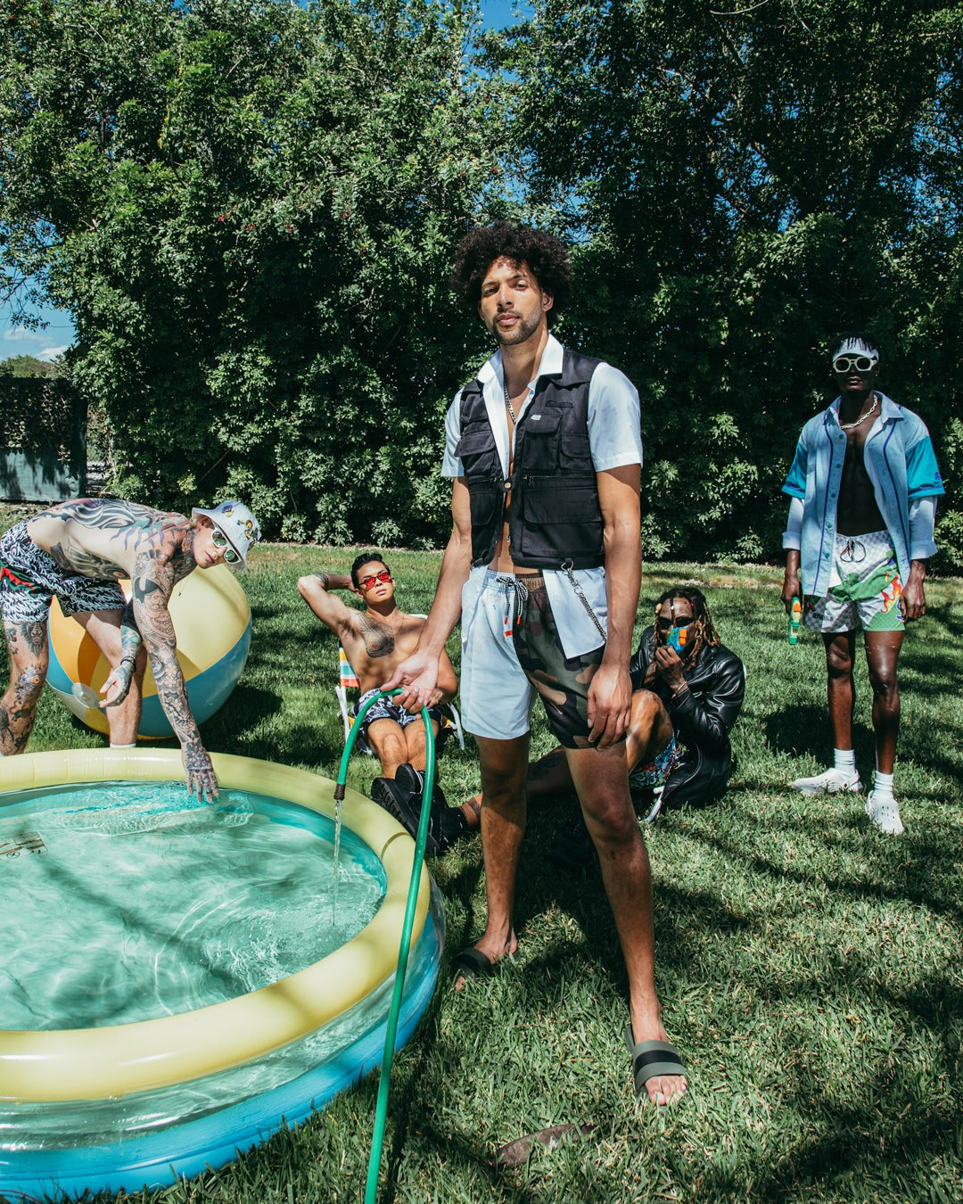 SPLIT BITE CAMO SHOTO SWIM TRUNKS | Sprayground for sale