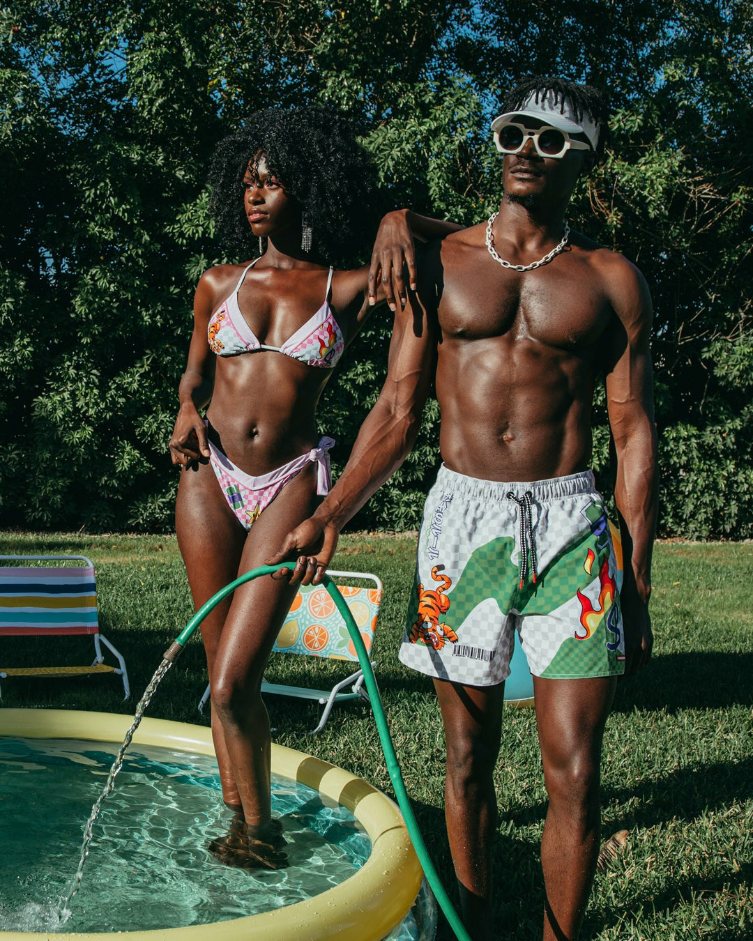 WTF ART SHOTO SWIM TRUNKS | Sprayground Clearance