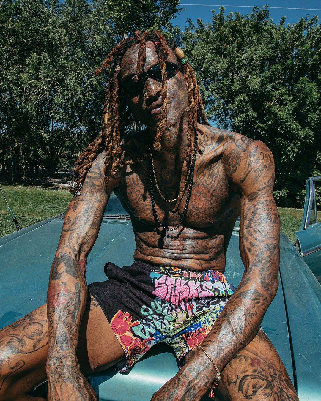 HALF GRAFF SHOTO SWIM TRUNKS | Sprayground Online
