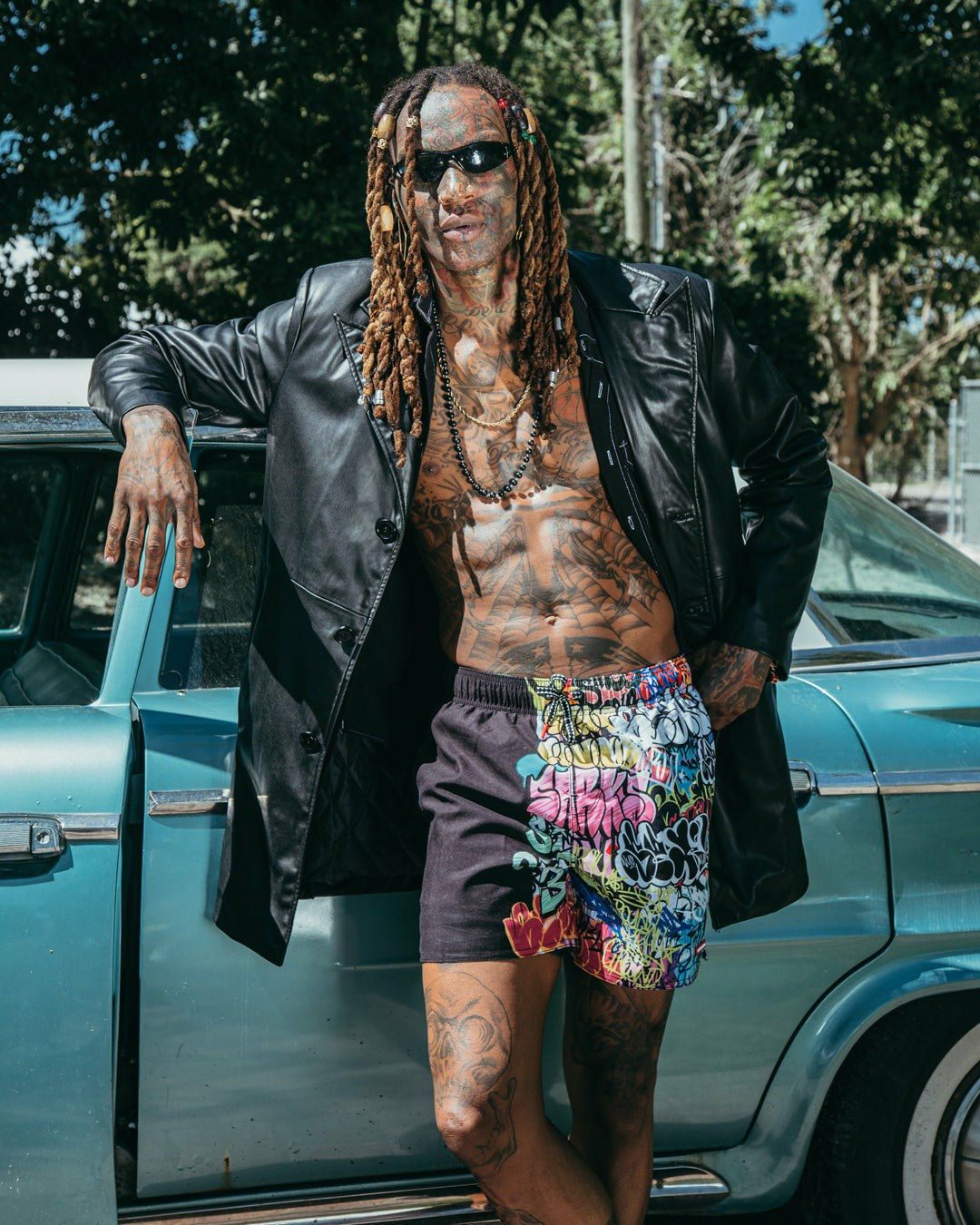 HALF GRAFF SHOTO SWIM TRUNKS | Sprayground Online