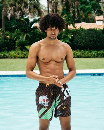 WTF SHARK SHOTO SWIM TRUNKS | Sprayground for sale