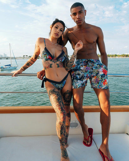 FLORAL MONEY SHOTO SWIM TRUNKS | Sprayground US
