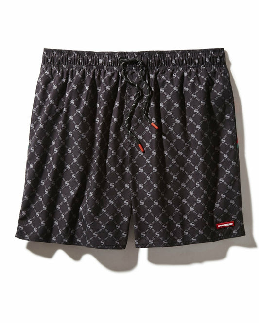 MIDNIGHT MONEY PATTERN SHOTO SWIM TRUNKS | Sprayground Discount
