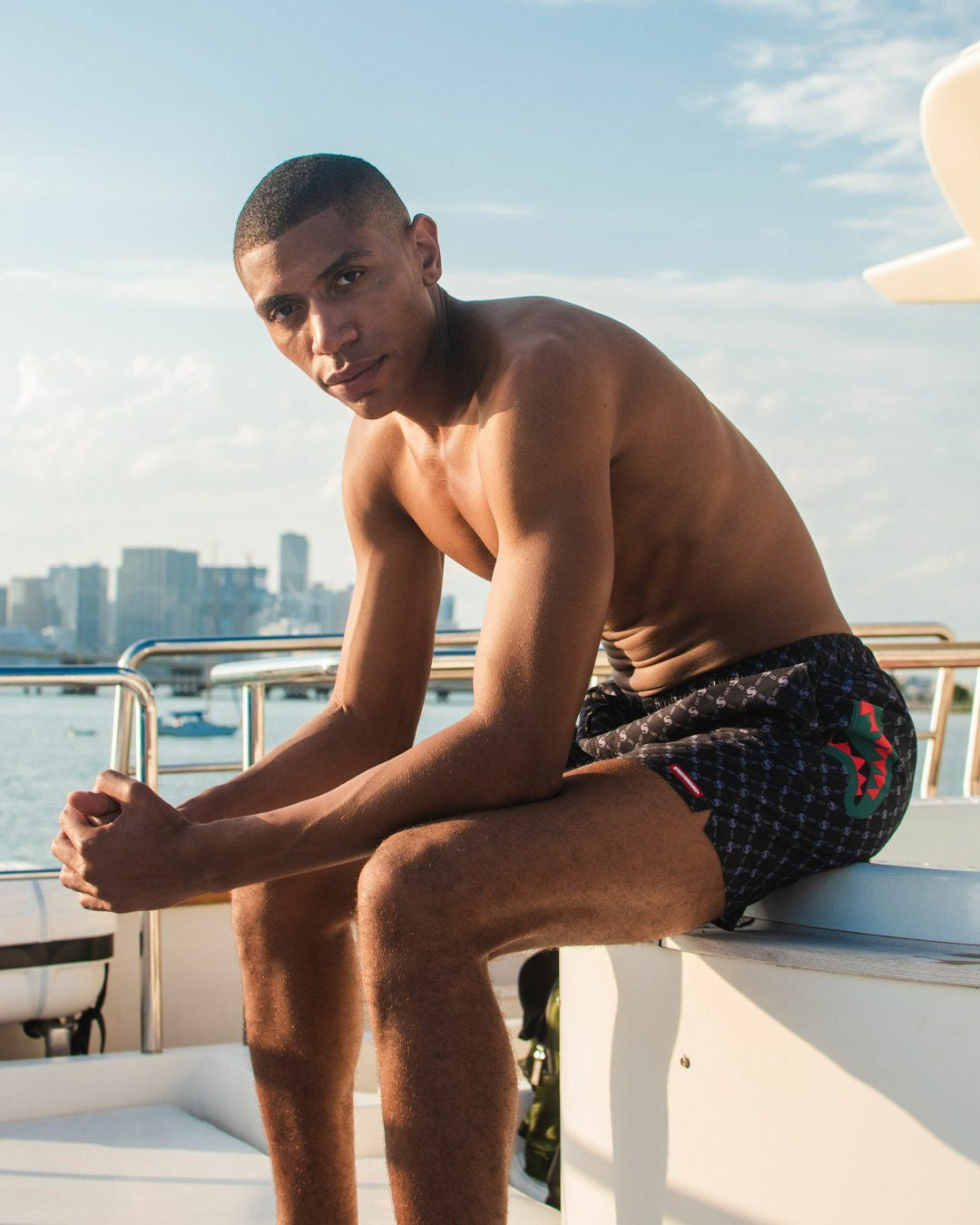 MIDNIGHT MONEY PATTERN SHOTO SWIM TRUNKS | Sprayground Discount
